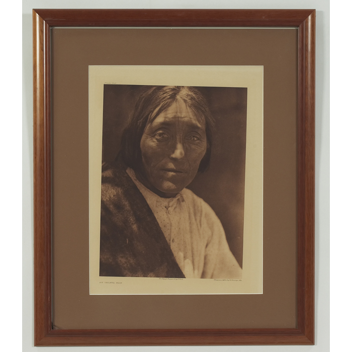 Appraisal: Edward Sheriff Curtis photogravure ''An Isleta Man '' Plate margin