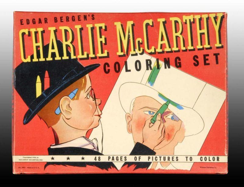 Appraisal: Lot of Charlie McCarthy Comic Items Description Three include original