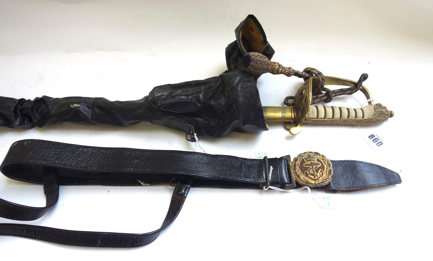 Appraisal: A Wilkinson naval dress sword George VI period with straight