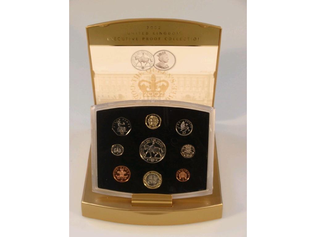 Appraisal: A Royal Mint year executive proof coin collection cased with