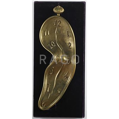 Appraisal: AFTER SALVADORE DALI Spanish - Bronze Melting Clock Signed in