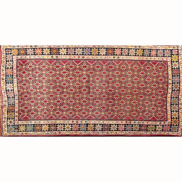 Appraisal: NORTHWEST PERSIAN AREA RUG With geometric field on a red