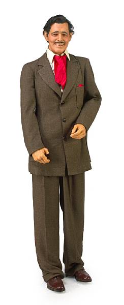 Appraisal: A Clark Gable life-size wax figure s Portraying the actor