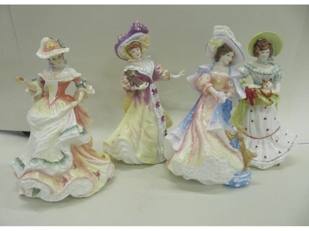 Appraisal: Four Royal Doulton figures Katherine HN Lily HN Rose HN