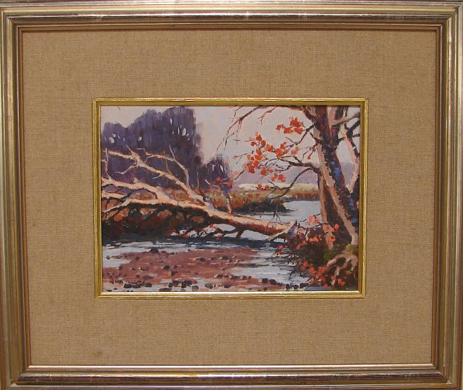 Appraisal: Deadfall oil on masonite x SLL Artist American -