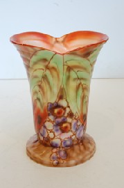 Appraisal: FALCON WARE CERAMIC VASE AND FROG