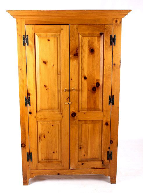 Appraisal: Solid Oak Golden Armoire Dresser For sale in this lot