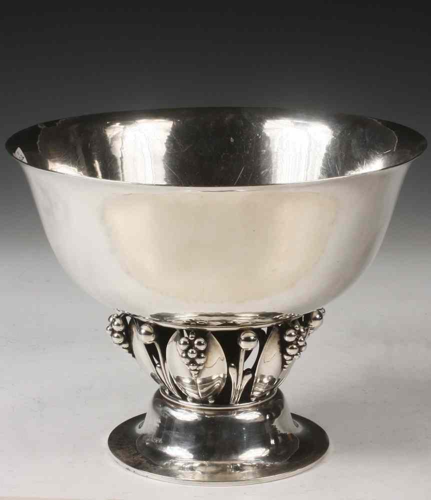 Appraisal: JENSEN STERLING CENTER BOWL - Georg Jensen Danish Sterling Silver