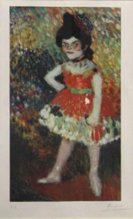 Appraisal: AFTER PICASSO Off Set Lithograph Dwarf Dancer Pencil signed lower