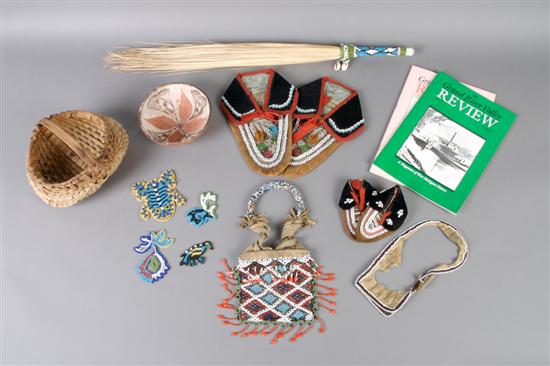 Appraisal: A Collection of Native American Beaded Articles Length of first