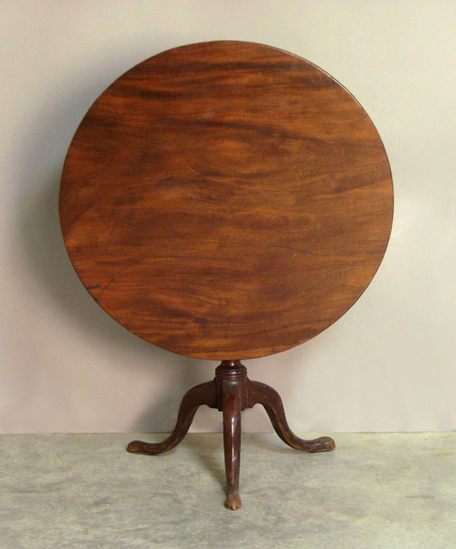 Appraisal: Georgian mahogany tea table th c h w