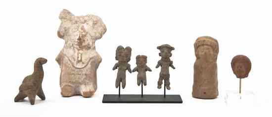 Appraisal: A Collection of Pre-Columbian Style Pottery Articles comprising two animal