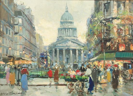 Appraisal: ANTOINE BLANCHARD French - THE PANTHEON signed lower left Oil