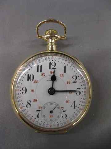 Appraisal: E Howard k Gold Pocketwatch open face jewel size model