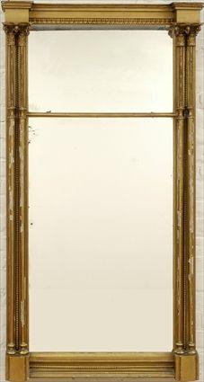 Appraisal: Regency Giltwood Pier Mirror x in