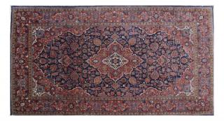 Appraisal: Keshan Persian Wool Rug Keshan Persian wool rug x In