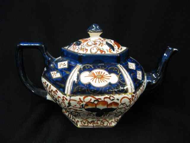 Appraisal: Britexware English Ironstone Teapot gaudy Welch style ''