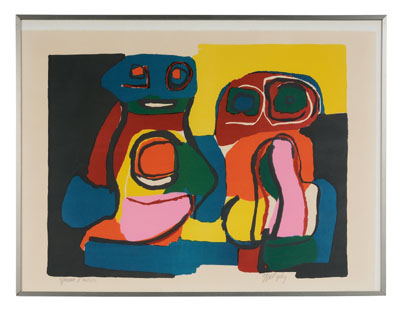 Appraisal: Karel Appel Dutch - Composition artist proof signed lower right