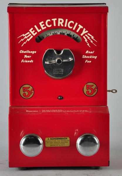 Appraisal: Electric Shock Machine Description Working Manufactured by J Schoenbach Condition