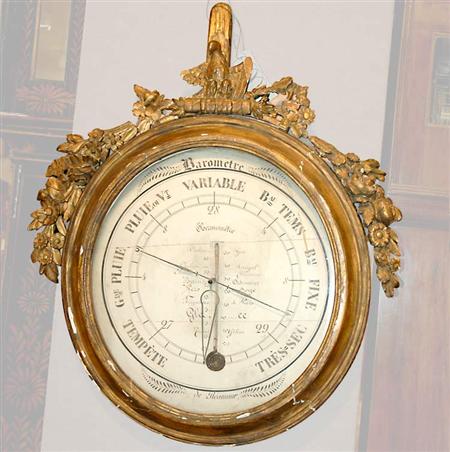 Appraisal: Louis XVI Style Gilt-Wood Barometer Estimate -