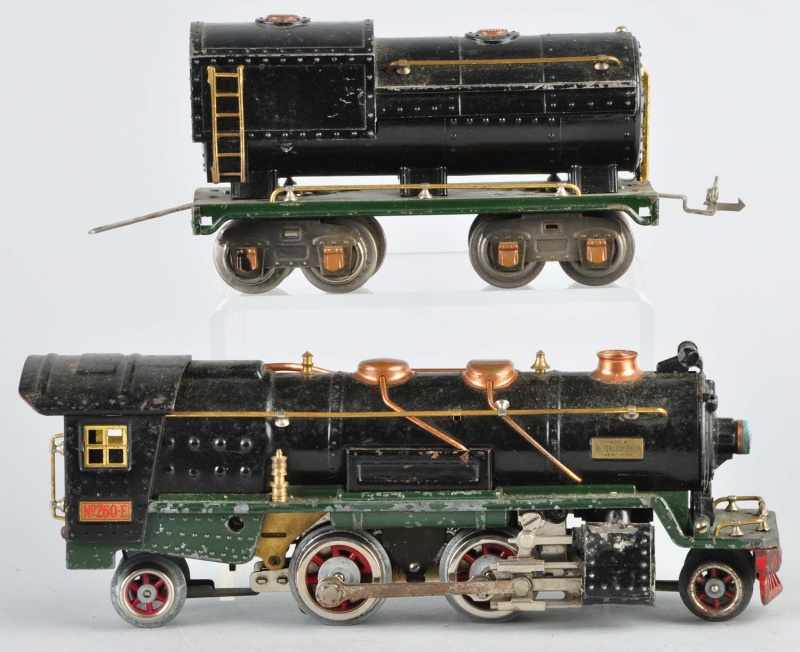 Appraisal: Lionel O Gauge No Train Engine Tender Description American Pre-war