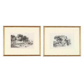 Appraisal: John Sell Cotman British soft ground etchings circa - to