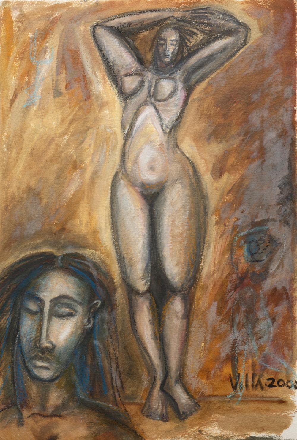 Appraisal: Mario Villa Nicaraguan New Orleans - Nude Woman with Head