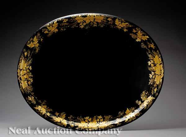 Appraisal: An English T le Peinte Serving Tray mid- th c