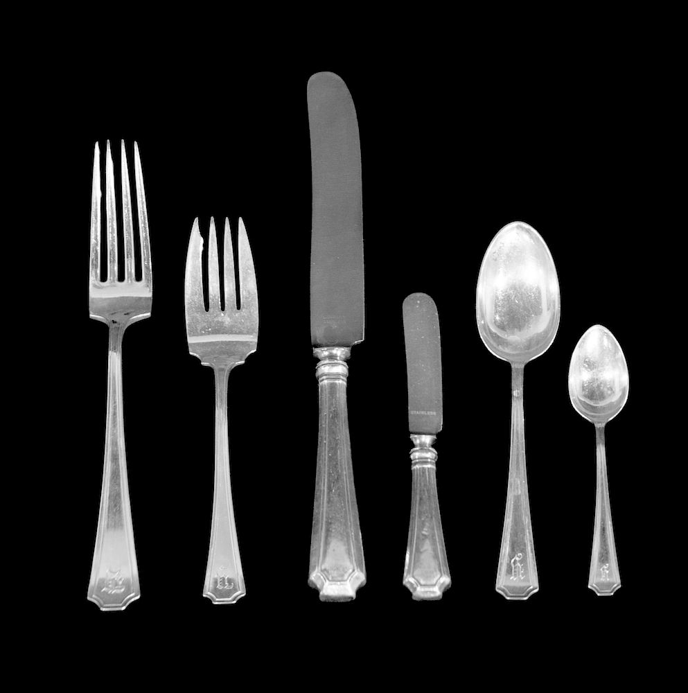 Appraisal: An American Silver Assembled Part Flatware Service An American Silver