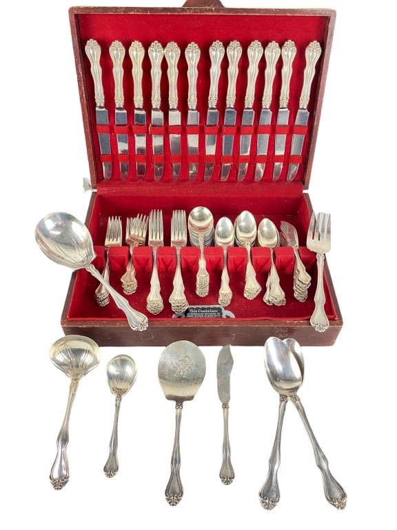 Appraisal: pc Westmorland Sterling Silver Flatware SetNo Monogram Service For Dinner