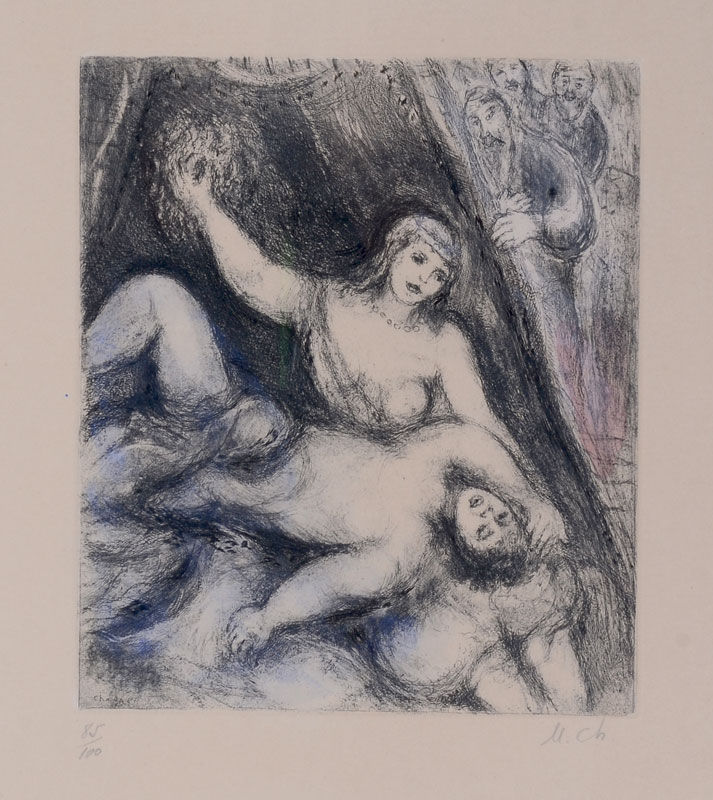 Appraisal: CHAGALL Marc Russian American French - Samson and Delilah created