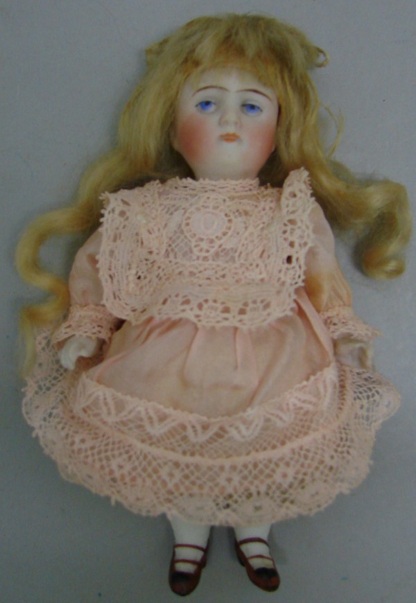 Appraisal: German doll with painted features open closed mouth original long