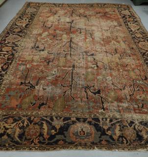 Appraisal: LARGE C Oriental Heriz Serapi Carpet Rug PERSIA CIRCA An