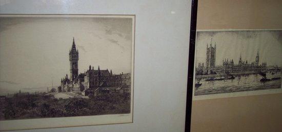 Appraisal: Alfred J BennettHouses of Parliamentartist proof etching cm x cm