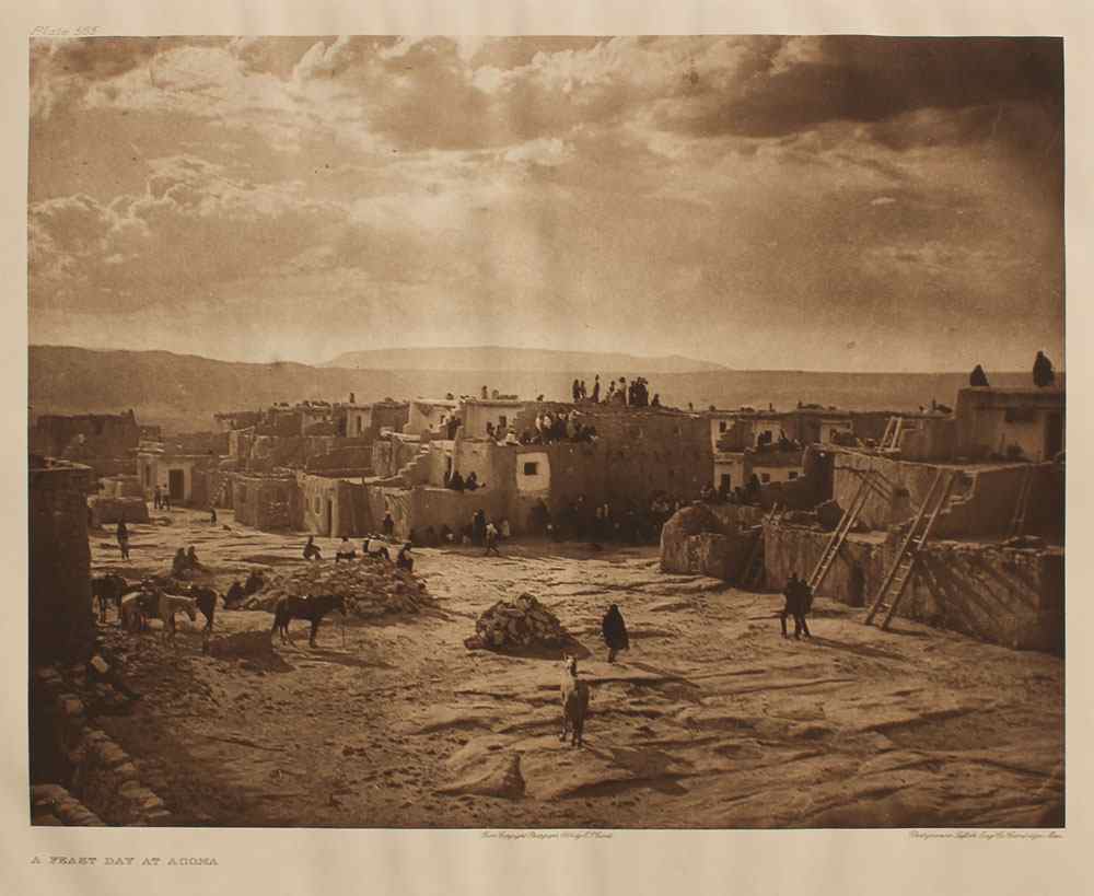 Appraisal: CURTIS Edward American - ''A Feast Day at Acoma'' Photogravure