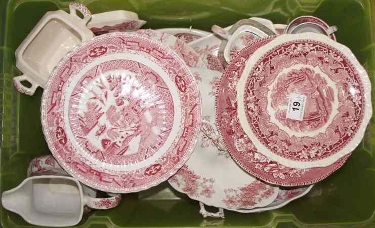 Appraisal: A large collection of various victorian style red and white