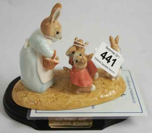 Appraisal: Beswick Beatrix Potter Figure Tableau Mrs Rabbit and The Four