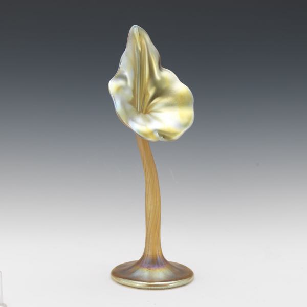 Appraisal: TIFFANY FAVRILE JACK IN THE PULPIT VASE x - Predominately