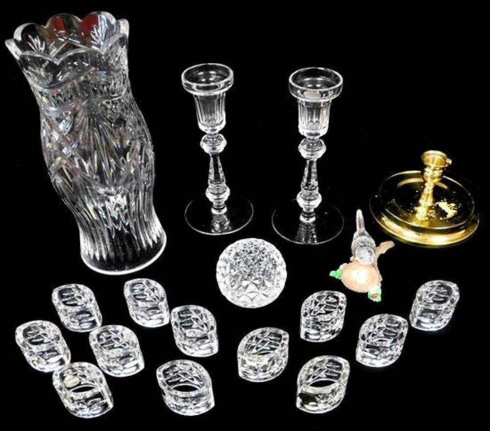 Appraisal: GLASS Waterford cut crystal seventeen pieces all marked on base