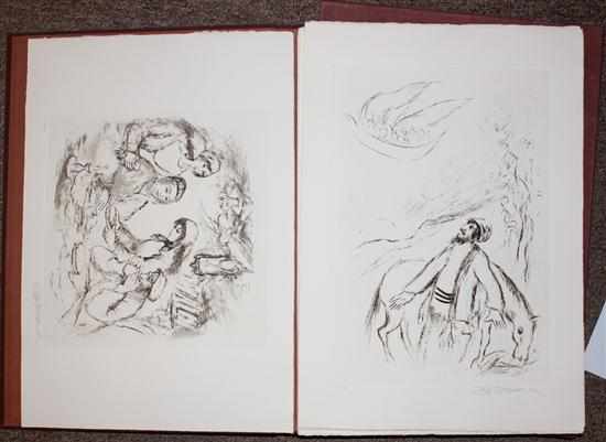 Appraisal: Judaica Illustrations Suite of original signed and numbered etchings by