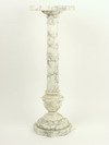 Appraisal: PEDESTAL - Circa carved alabaster pedestal with square top on