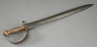 Appraisal: Rare Confederate Naval Cutlass Attributed to Thom Rare Confederate Naval