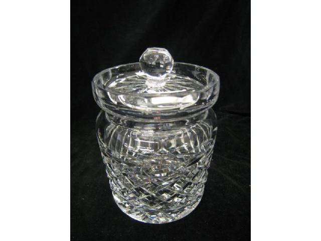 Appraisal: Waterford Cut Crystal Biscuit or Cracker Jar Glandore