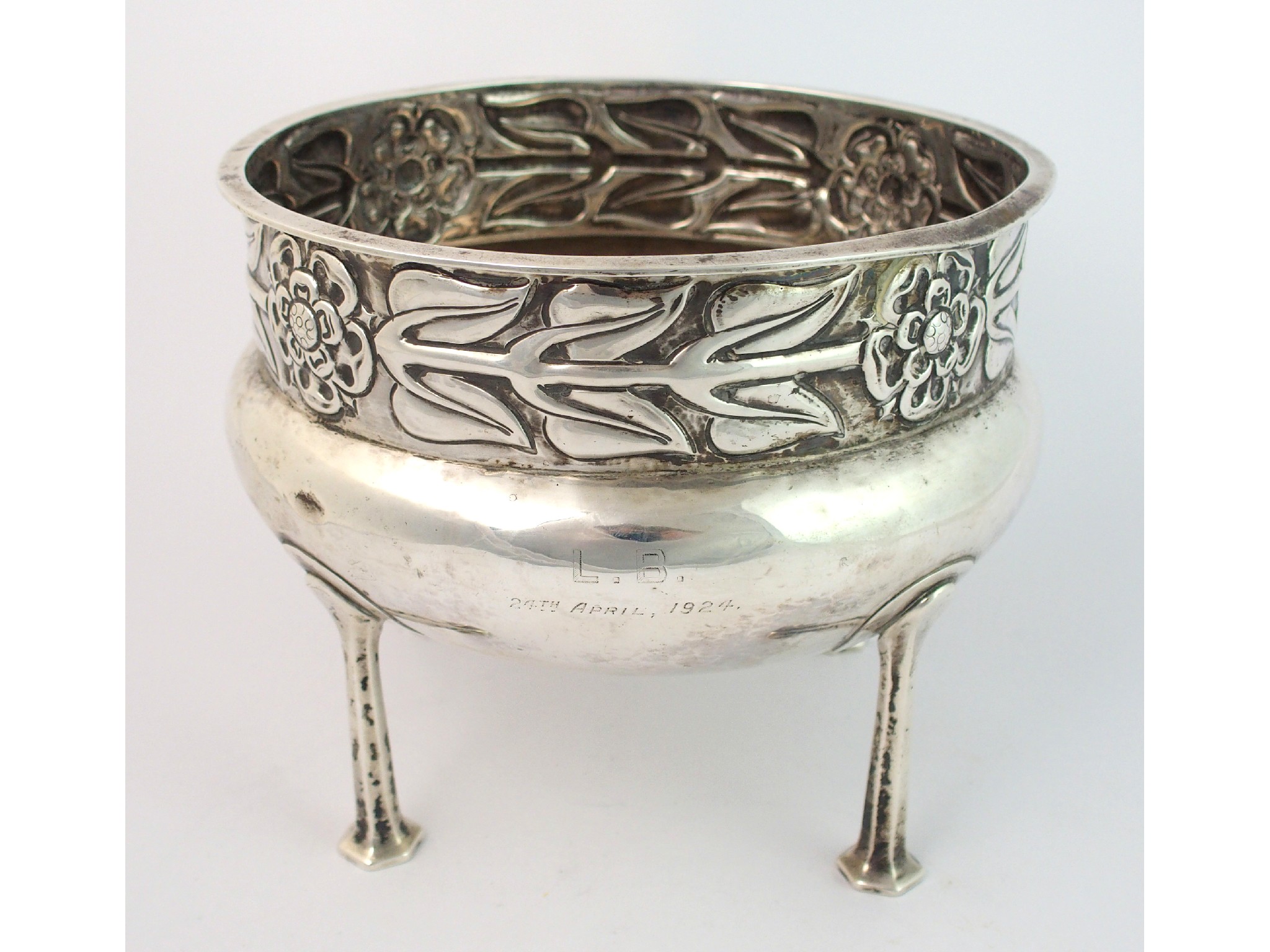 Appraisal: An Arts and Crafts silver bowlby Albert Edward Jones Birmingham