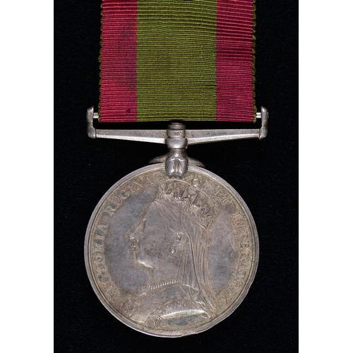 Appraisal: Afghanistan Medal B Corpl A Barnett Bn Foot