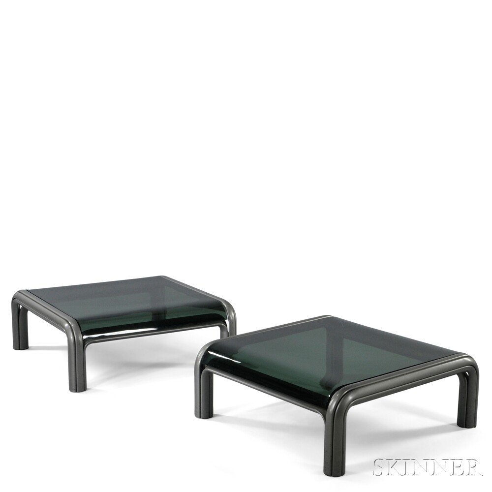 Appraisal: Two Gae Aulenti Coffee Tables Aulenti Collection for Knoll United