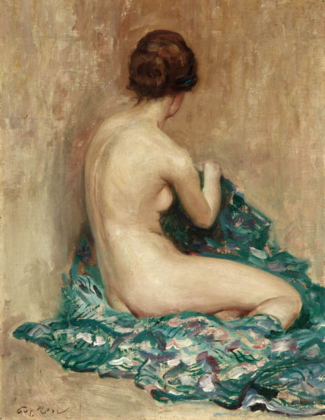 Appraisal: Guy Rose - Guy Rose - Pasadena CA Nude portrait