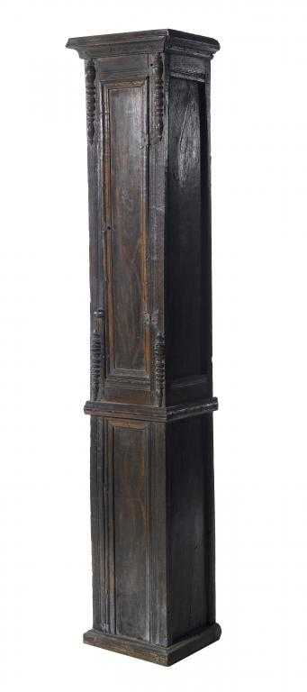 Appraisal: A NORTHERN EUROPEAN LANTERN CLOCKCASE of probably chestnut and of