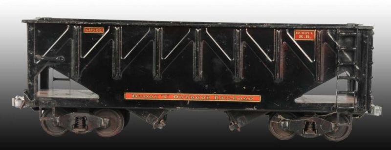 Appraisal: Pressed Steel Buddy L Outdoor Railroad Hopper Car Description Circa