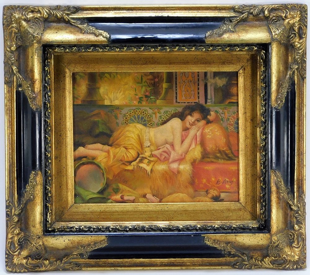 Appraisal: B Anaf Rudolf Ernst Style Orientalist Painting France th Century